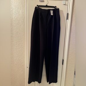 Express. **NWT** Size 10LONG . Super high-waisted trousers. Black.